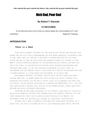 Rich Dad, Poor Dad_ What the Rich Teach Their Kids About Money--That the Poor and Middle Class Do Not!.pdf
